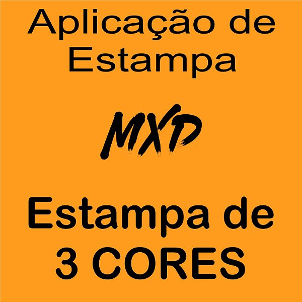Aplicação de Estampa 3 Cores