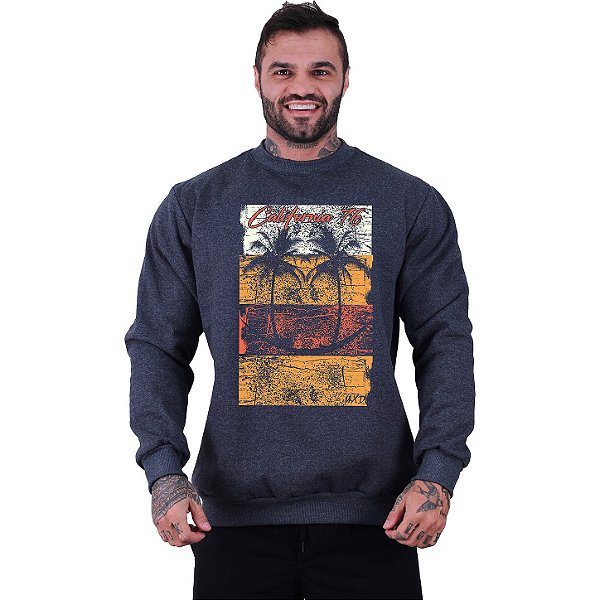 Blusa Moletom Basic Masculina MXD Conceito Sem Touca Beach Dream