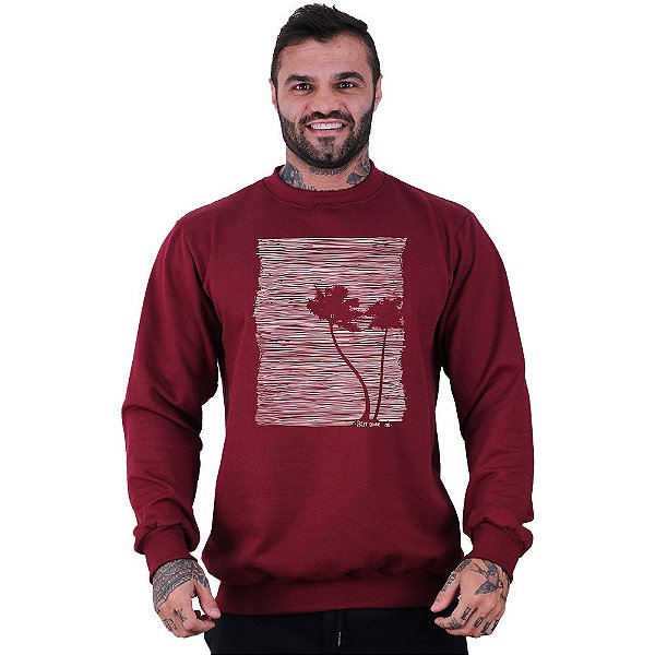 Blusa Moletom Basic Masculina MXD Conceito Sem Touca Beach's Palm Tree