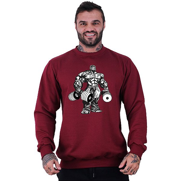 Blusa Moletom Basic Masculina MXD Conceito Sem Touca Bodybuilder