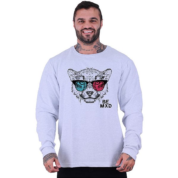 Blusa Moletom Basic Masculina MXD Conceito Sem Touca Cheetah 3D