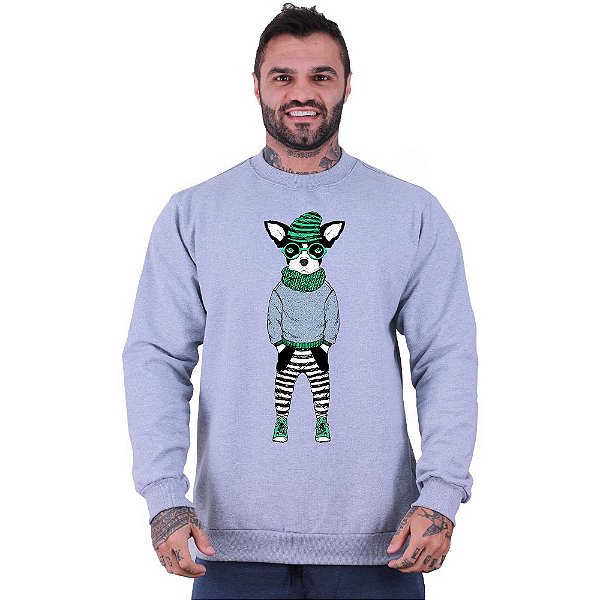 Blusa Moletom Basic Masculina MXD Conceito Sem Touca DogStyle