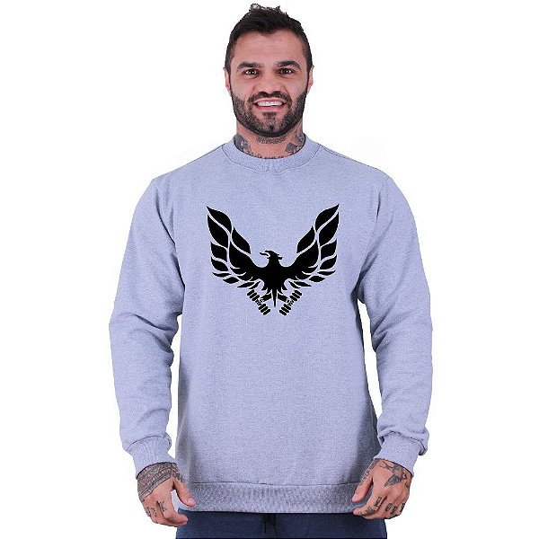 Blusa Moletom Basic Masculina MXD Conceito Sem Touca Fênix Halteres