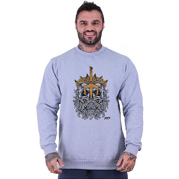 Blusa Moletom Basic Masculina MXD Conceito Sem Touca King of Seas