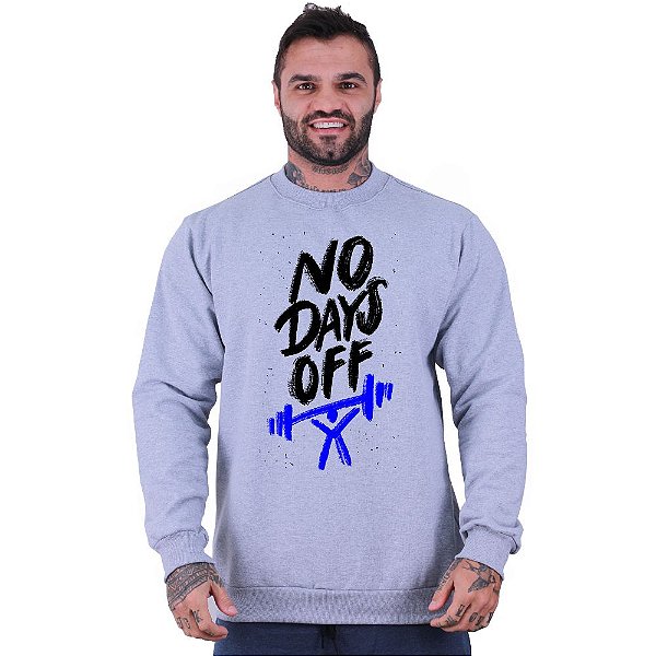 Blusa Moletom Basic Masculina MXD Conceito Sem Touca No Days Off