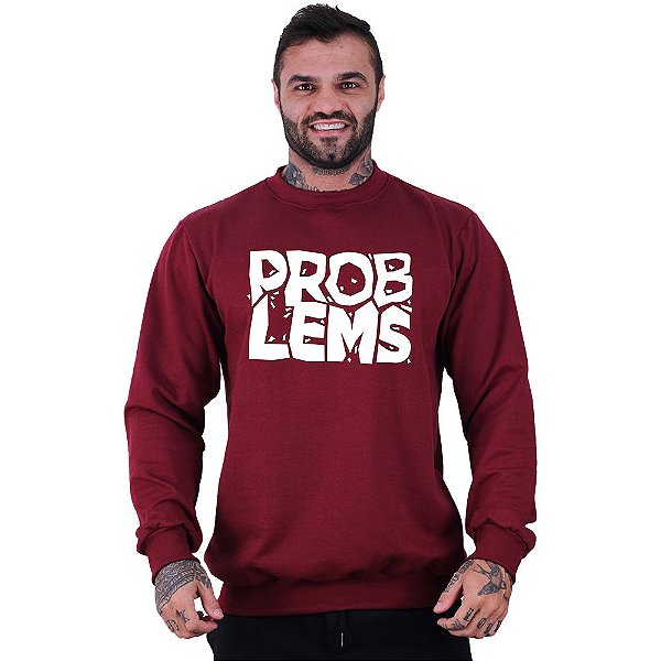 Blusa Moletom Basic Masculina MXD Conceito Sem Touca Problems