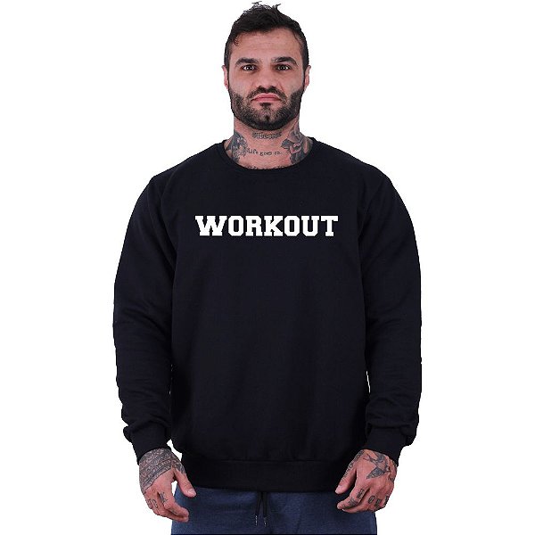 Blusa Moletom Basic Masculina MXD Conceito Sem Touca Workout
