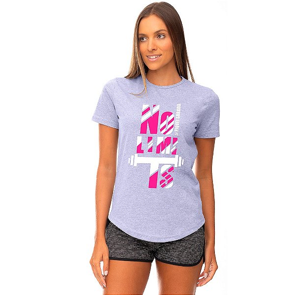 Camiseta Longline Feminina MXD Conceito No Limits