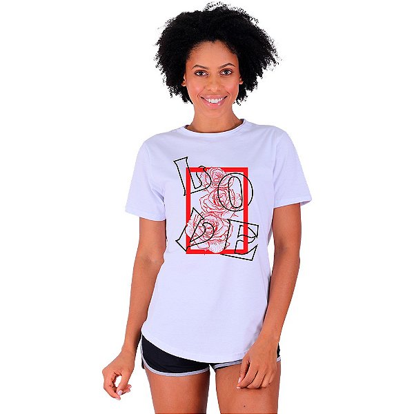 Camiseta Longline Feminina MXD Conceito Love