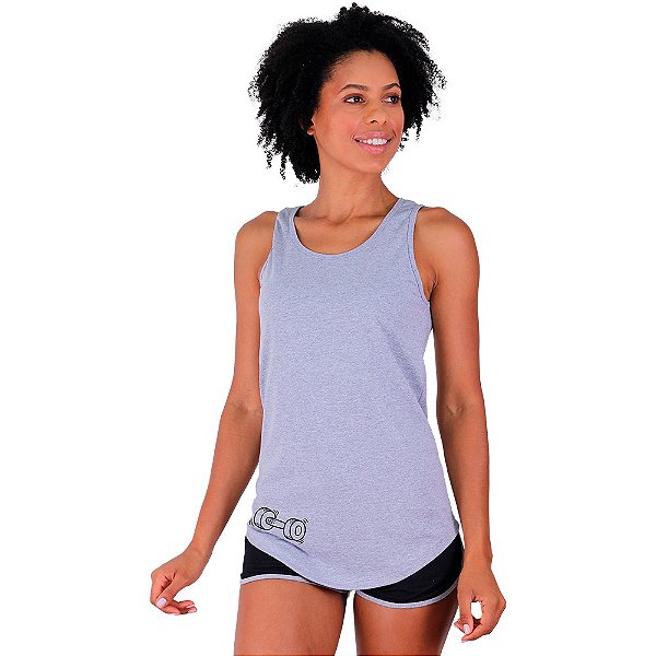 Regata Longline Feminina MXD Conceito Halter Fit Lateral