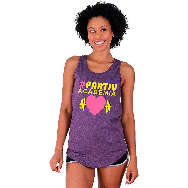 Regata Longline Feminina MXD Conceito Partiu Academia