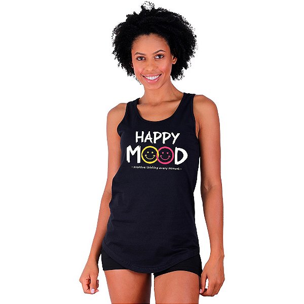 Regata Longline Feminina MXD Conceito Happy Mood