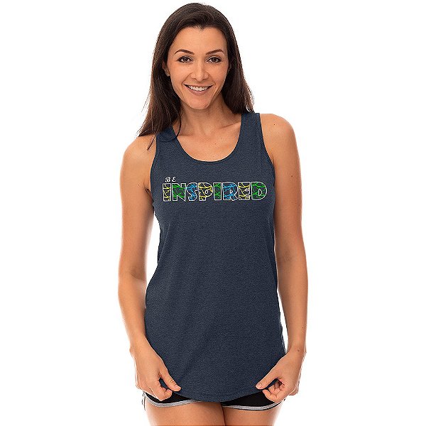 Regata Longline Feminina MXD Conceito Be Inspired Esteja Inspirado
