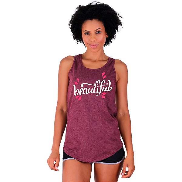 Regata Longline Feminina MXD Conceito Beautiful Bonita