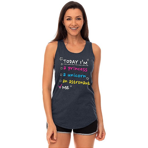 Regata Longline Feminina MXD Conceito Today im Hoje estou