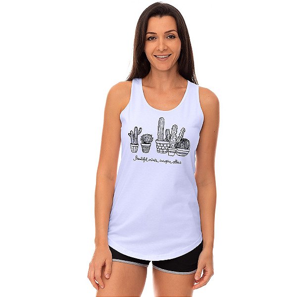 Regata Longline Feminina MXD Conceito Beautiful Minds Inspire Others mentes bonitas inspiram outras pessoas