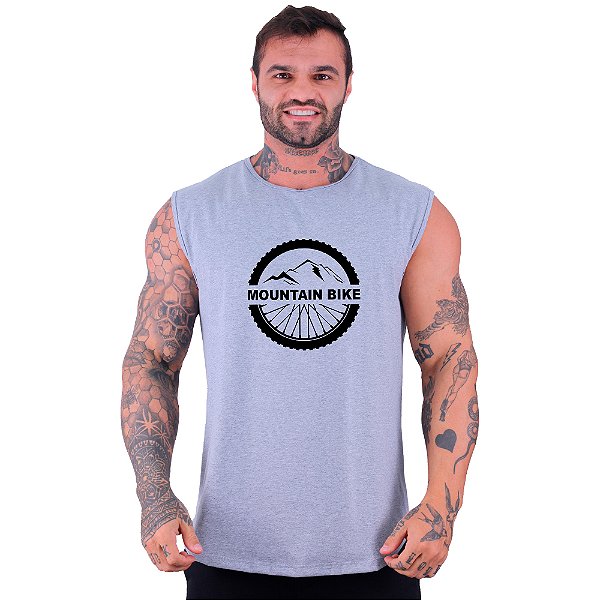 Regata Machão Longline Sem Manga MXD Conceito MTB Mountain Bike Roda Bike