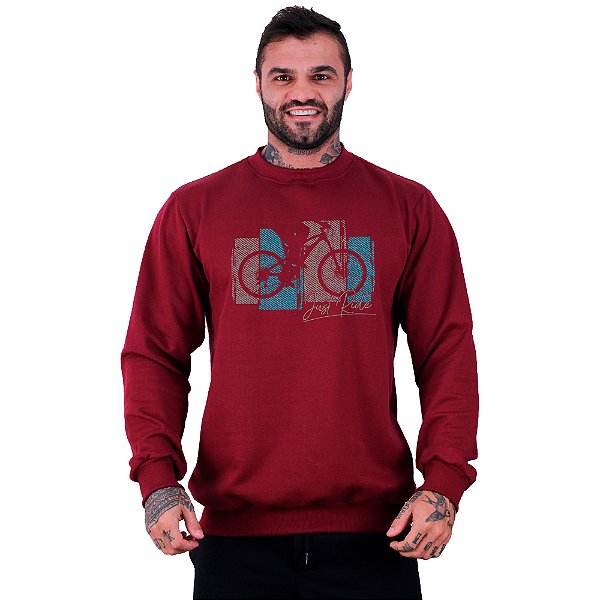 Blusa Moletom Basic Masculina MXD Conceito MTB Mountain Bike Ciclismo Jus't Ride Bike