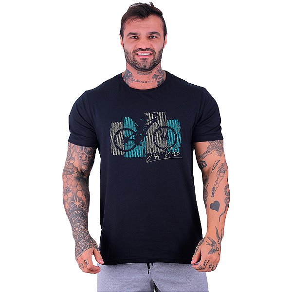 Camiseta Tradicional Manga Curta MXD Conceito MTB Mountain Bike Just Ride