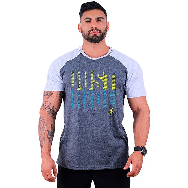 Camiseta Tradicional Manga Curta MXD Conceito MTB Mountain Bike Just Ride Apena Um Passeio