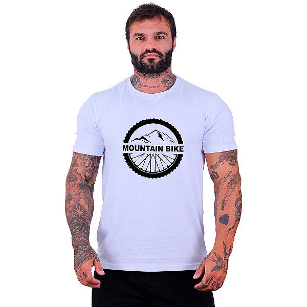 Camiseta Tradicional Manga Curta MXD Conceito MTB Mountain Bike Mountain Bike Montanha De Aros