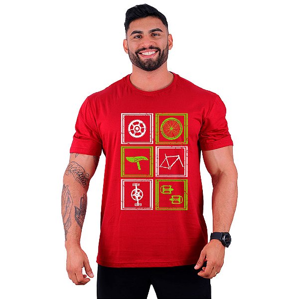 Camiseta Tradicional Masculina Manga Curta MXD Conceito MTB Peças Bike