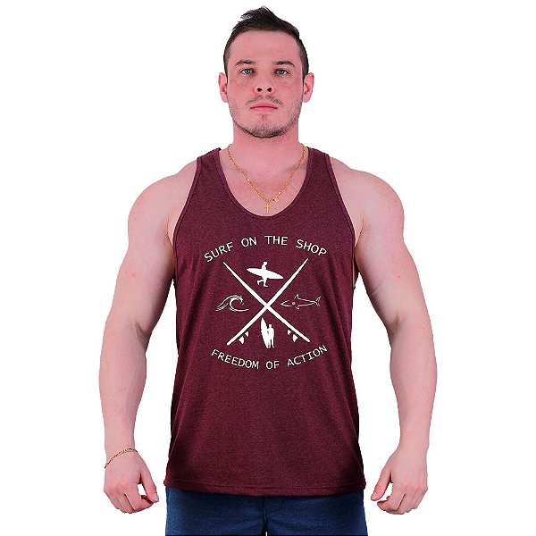Regata Cavada Masculina MXD Conceito SURF On The Shop Freedom Of Action
