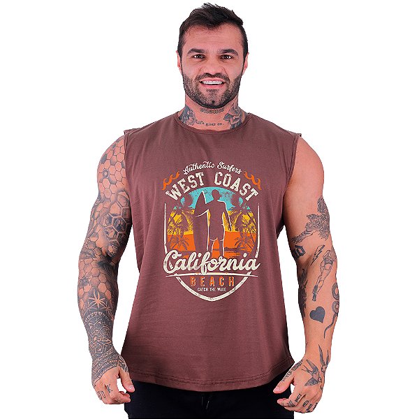 Regata Longline Machão MXD Conceito Caveira SURF West Coast California Beach