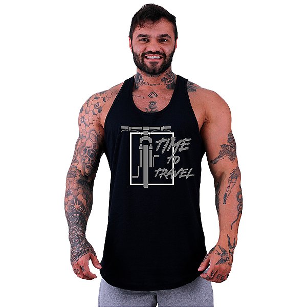 Regata Longline Masculina MXD Conceito MTB Mountain Bike Time To Travel