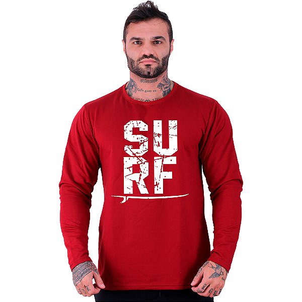 Camiseta Manga Longa Moletinho MXD Conceito SURF Prancha