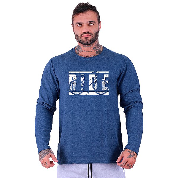 Camiseta Manga Longa Moletinho MXD Conceito MTB Ride