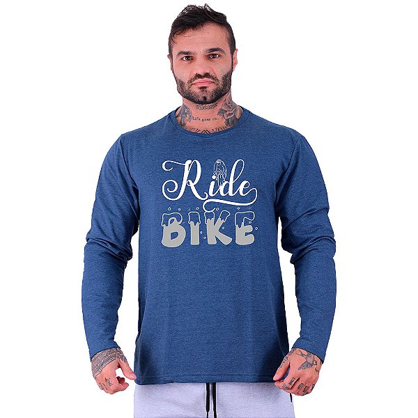 Camiseta Manga Longa Moletinho MXD Conceito Ride Bike