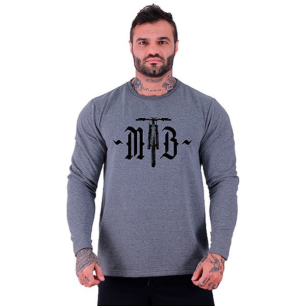 Camiseta Manga Longa Moletinho MXD Conceito MTB Bike De Frente