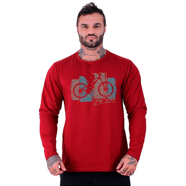 Camiseta Manga Longa Moletinho MXD Conceito MTB Ciclista