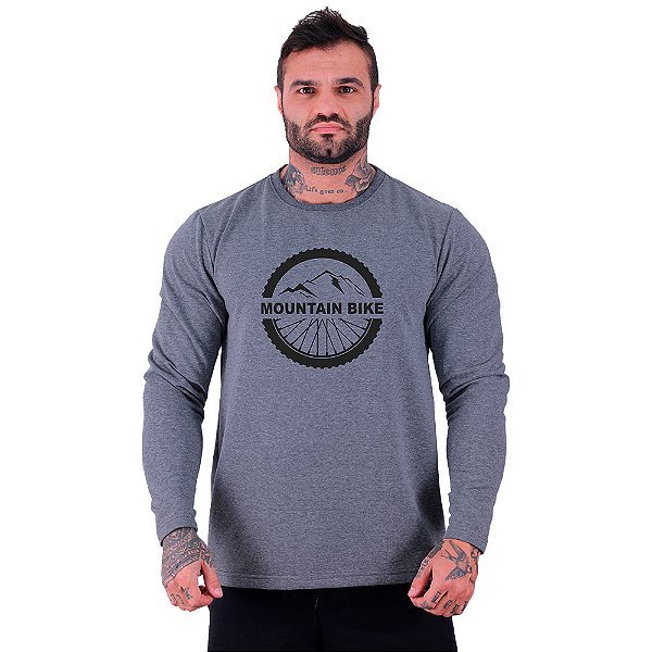 Camiseta Manga Longa Moletinho MXD Conceito MTB Montanha