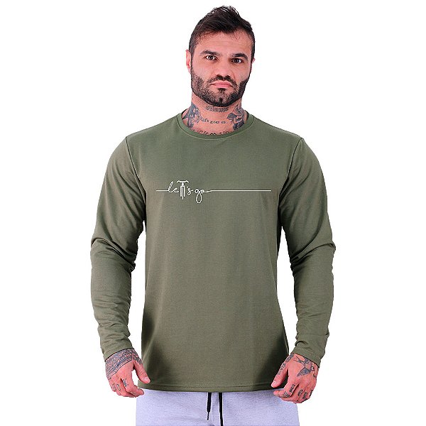 Camiseta Manga Longa Moletinho MXD Conceito MTB Lets Go