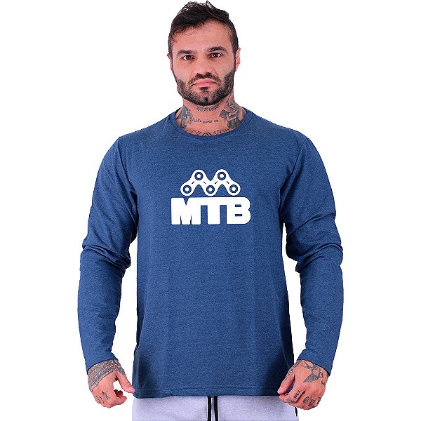 Camiseta Manga Longa Moletinho MXD Conceito MTB Corrente