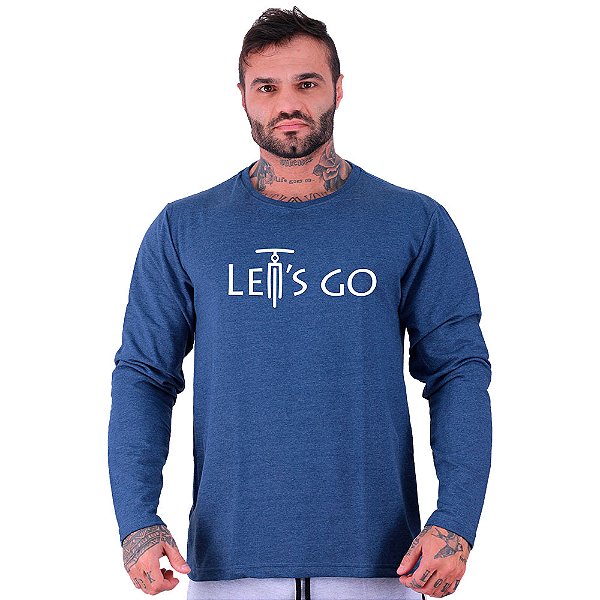 Camiseta Manga Longa Moletinho MXD Conceito MTB Lets Go Bike De Frente