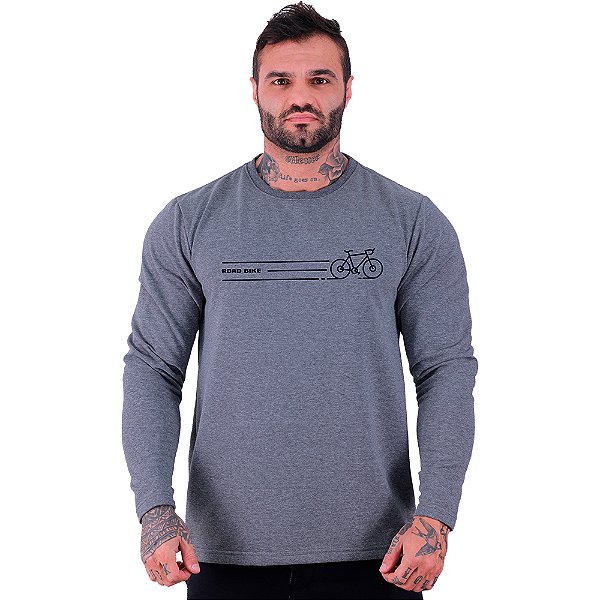 Camiseta Manga Longa Moletinho MXD Conceito MTB Ride Bike