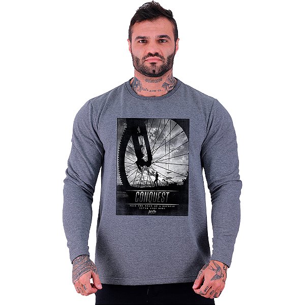 Camiseta Manga Longa Moletinho MXD Conceito MTB Conquest
