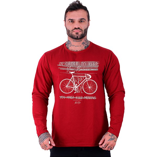 Camiseta Manga Longa Moletinho MXD Conceito MTB In Order To Keep
