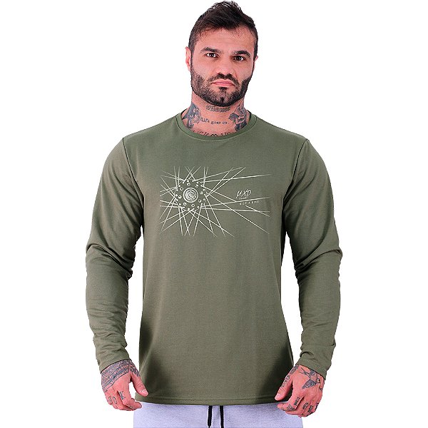 Camiseta Manga Longa Moletinho MXD Conceito MTB Ride a Bike