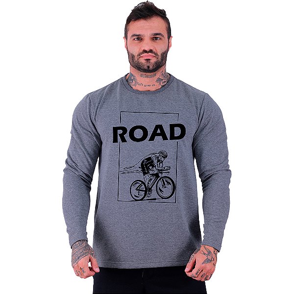 Camiseta Manga Longa Moletinho MXD Conceito MTB Road