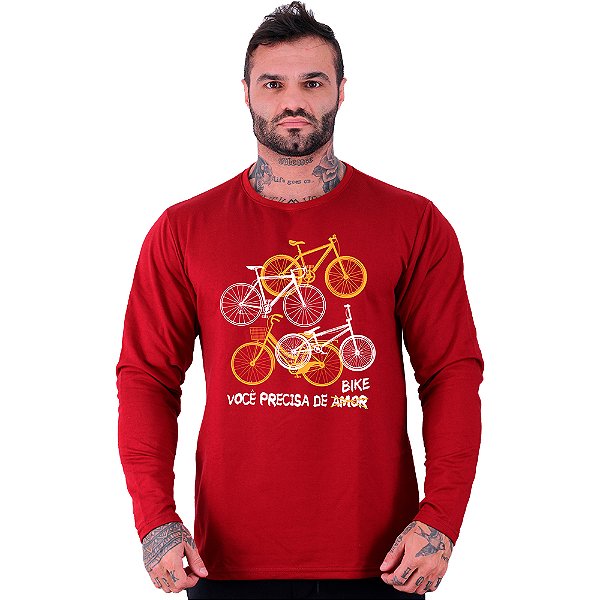 Camiseta Manga Longa Moletinho MXD Conceito MTB Você Precisa De Bike