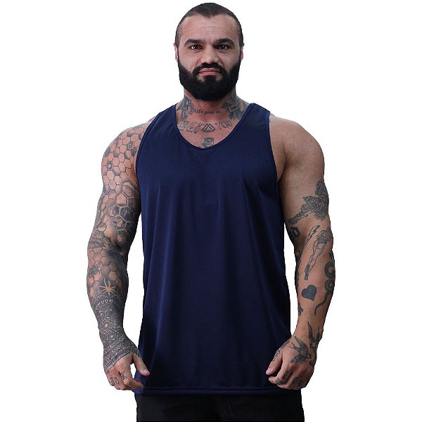 Regata Cavada MXD Conceito Dry Fit 100% Poliéster Azul Petróleo