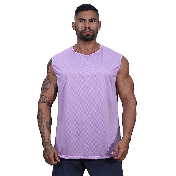 Regata Machão MXD Conceito Dry Fit 100% Poliéster Lilás