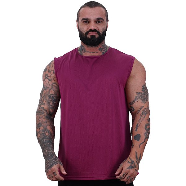 Regata Machão MXD Conceito Dry Fit 100% Poliéster Bordo