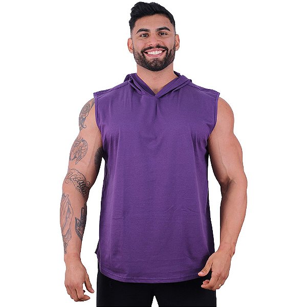 Regata Longline com Touca MXD Conceito 100% Algodão Roxo