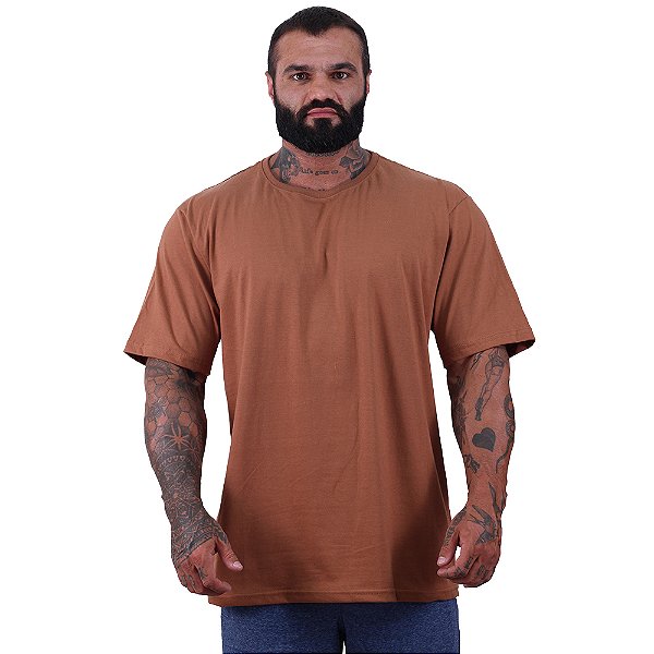 Camiseta Oversized Masculina MXD Conceito Maior Gramatura Caramelo