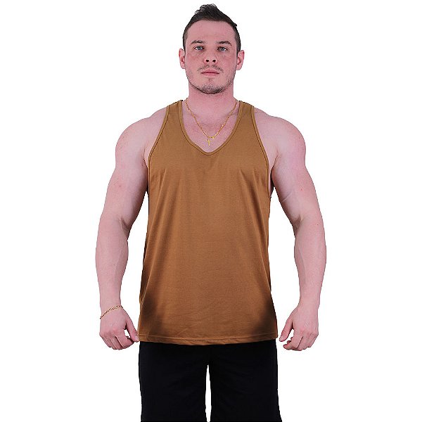 Regata Cavada Masculina MXD Conceito Caramelo